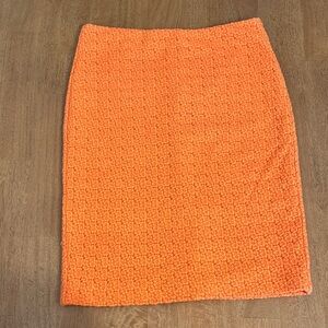 Ann Taylor Vibrant Orange Pencil Skirt - Size 6